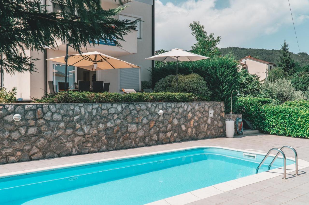 Panoramic Apartment Sea View And Pool Opatija Ičići Exterior foto